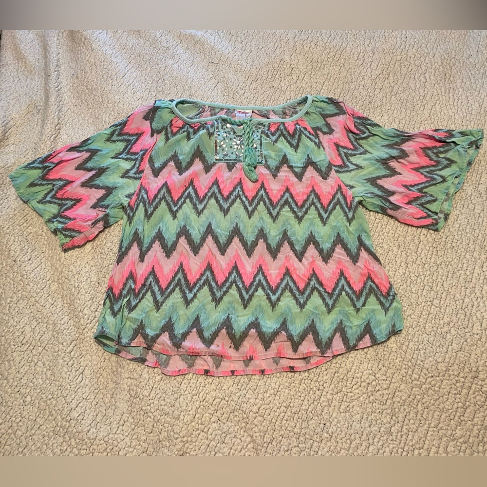 Girls Justice Chevron Blouse | 14